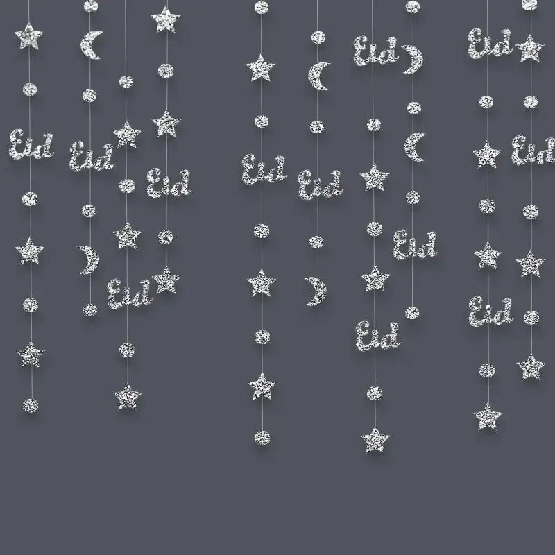 Garland - Glitter Gold Star Streamer by House Of Avana