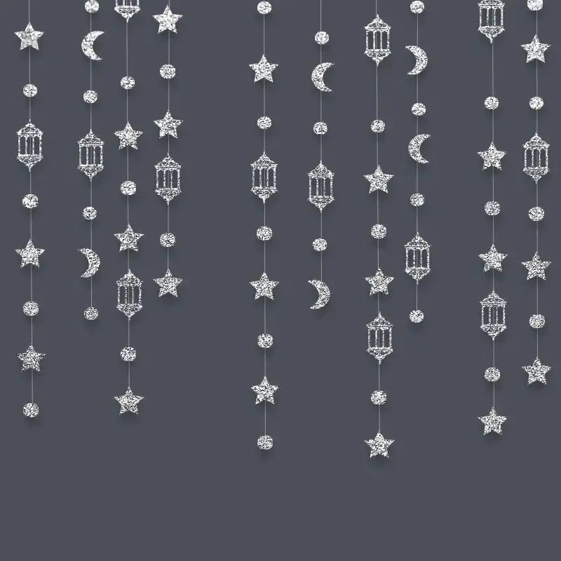 Garland - Glitter Gold Star Streamer by House Of Avana