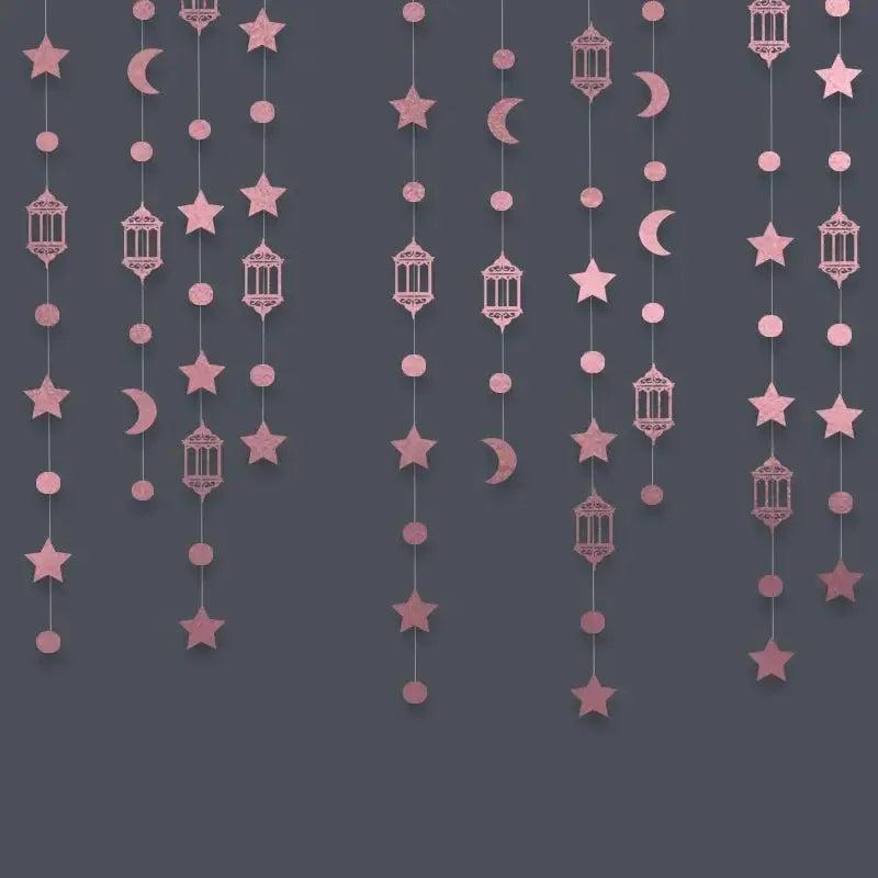 Garland - Glitter Gold Star Streamer by House Of Avana