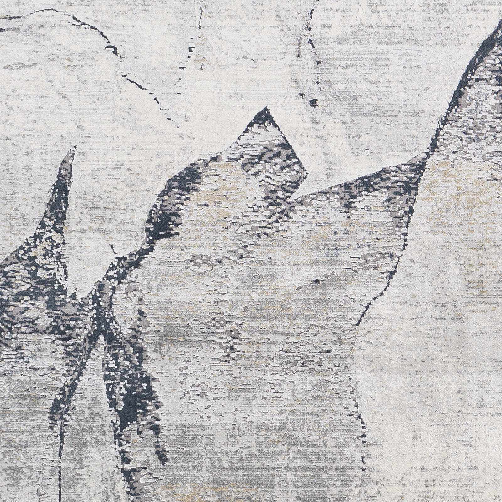 Gasquet Gray Marble Textured Luxe Rug by Boutique Rugs