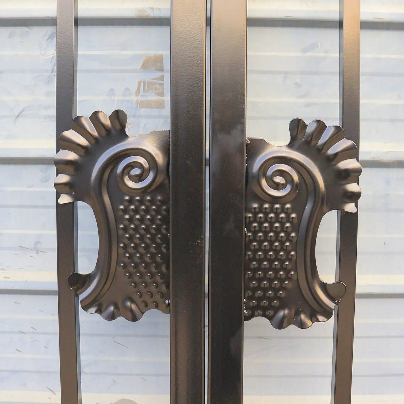 20x8 ft Steel Dual Swing Driveway Gate by Chery Industrial