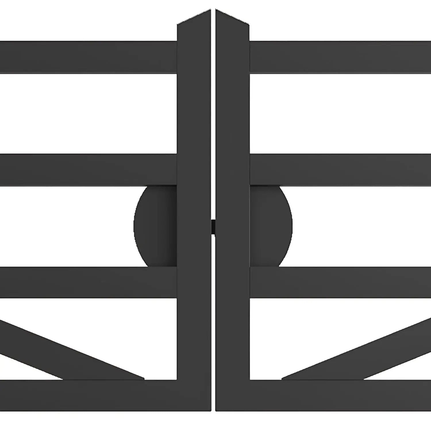 20 ft Farm Driveway Gate with Diagonal Tubes, Dual Swing by Chery Industrial