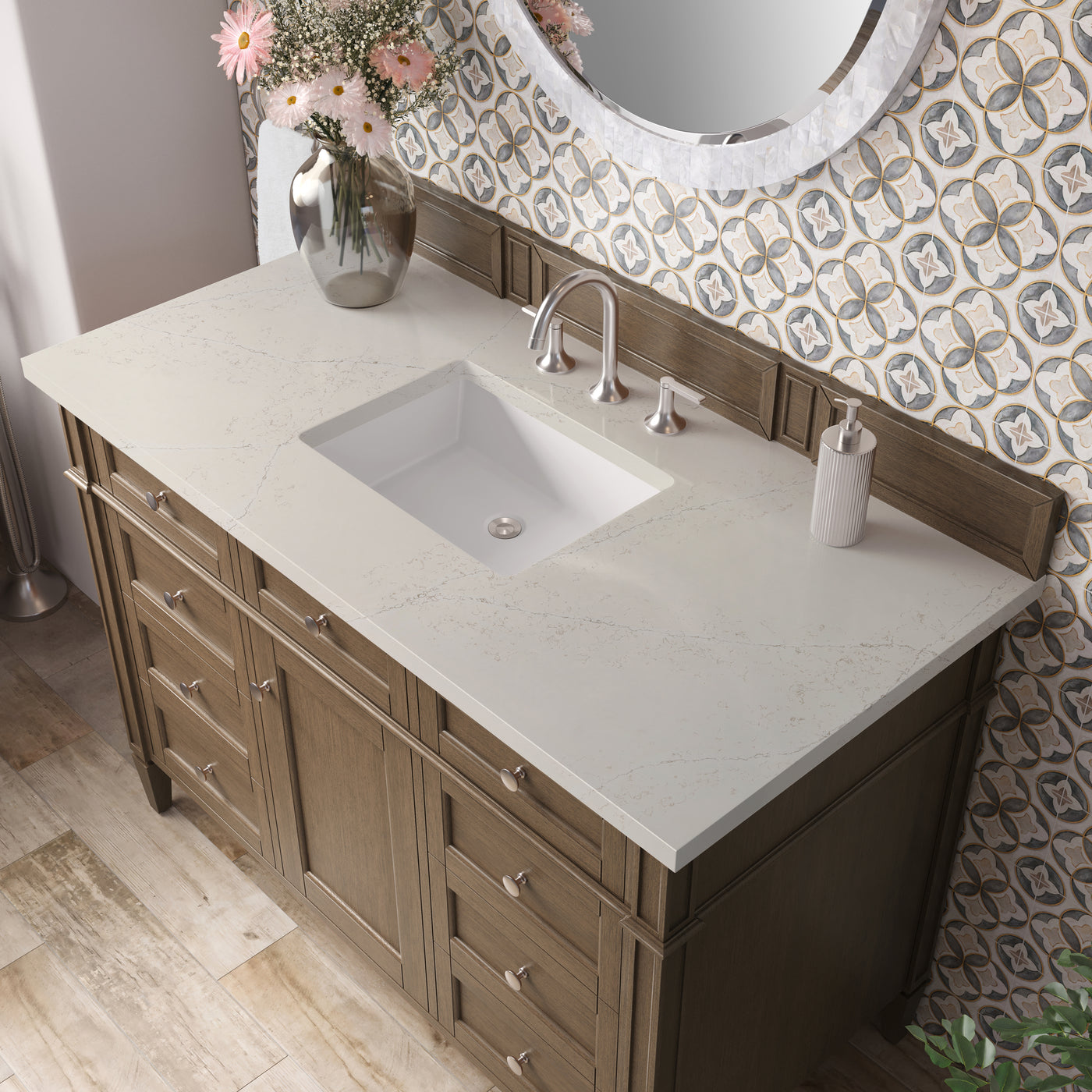 James Martin Brittany 48" Single Bathroom Vanity, Saddle Brown, view 35