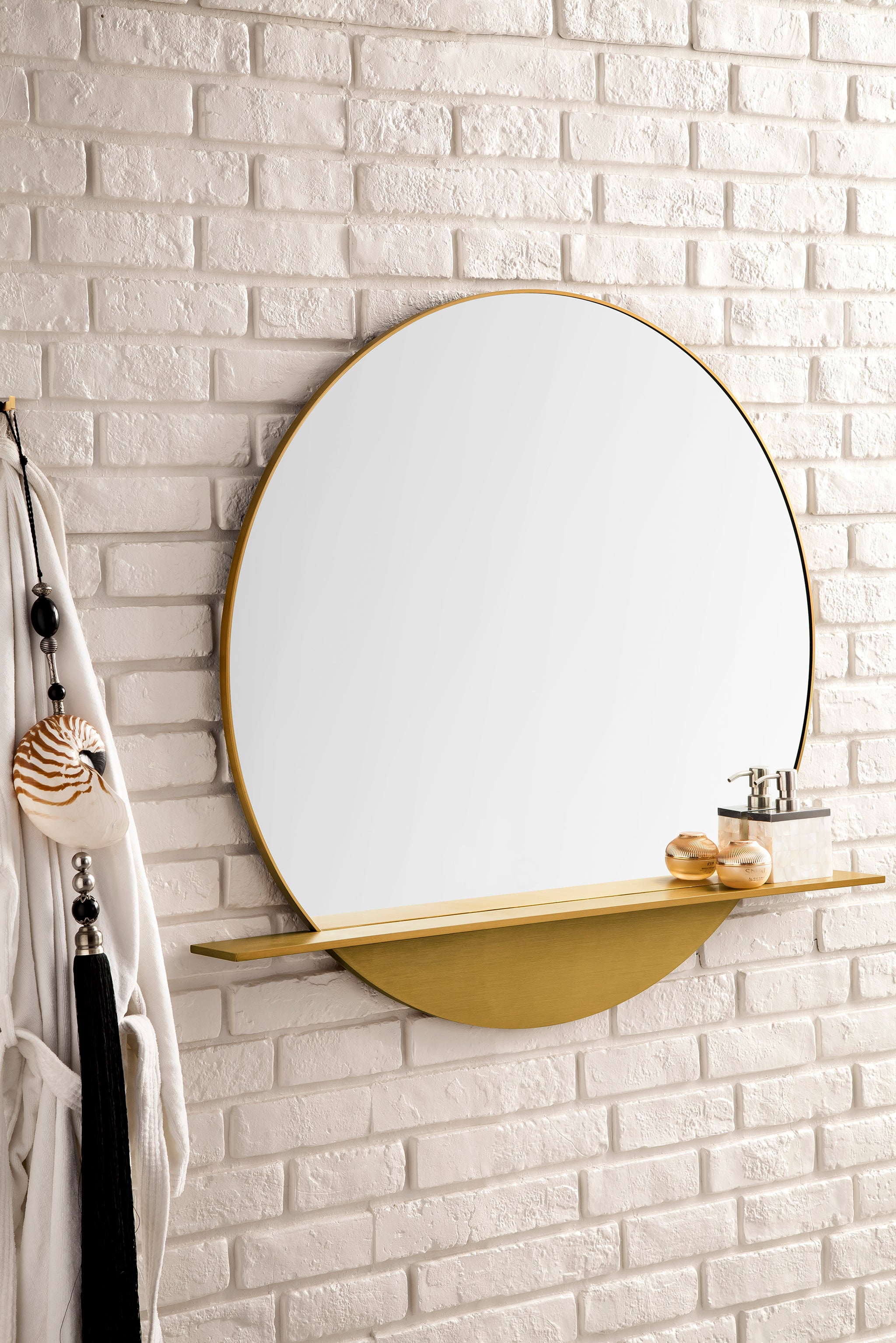 James Martin Platform 36" Mirror, Radiant Gold, view 3