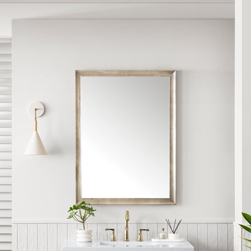 James Martin Glenbrooke 30" Mirror, Whitewashed Oak, view 3
