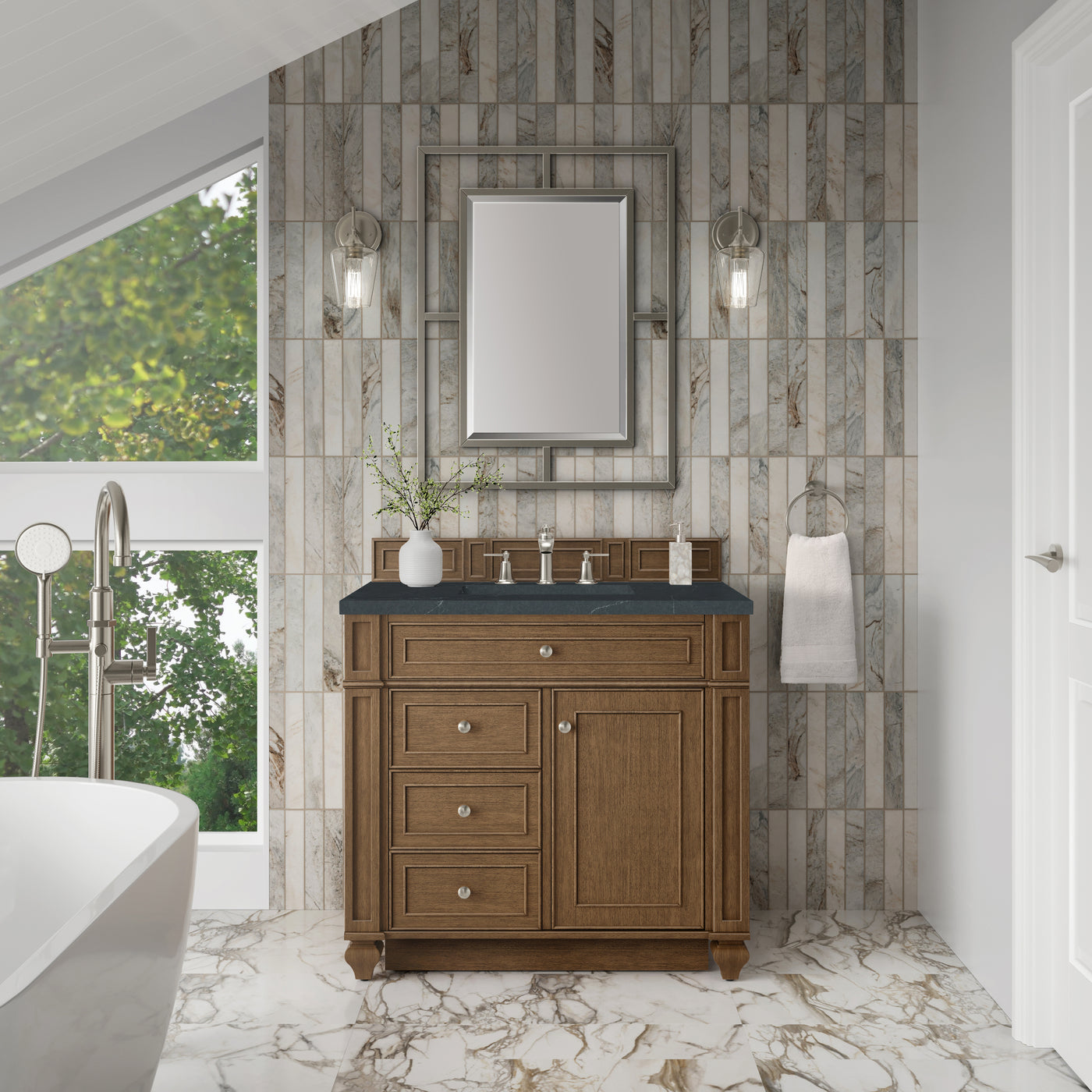 James Martin Bristol 36" Single Bathroom Vanity, Saddle Brown, view 20