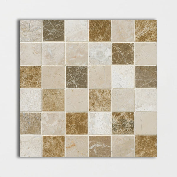 Geneve Polished 2x2 Marble Mosaics 12x12