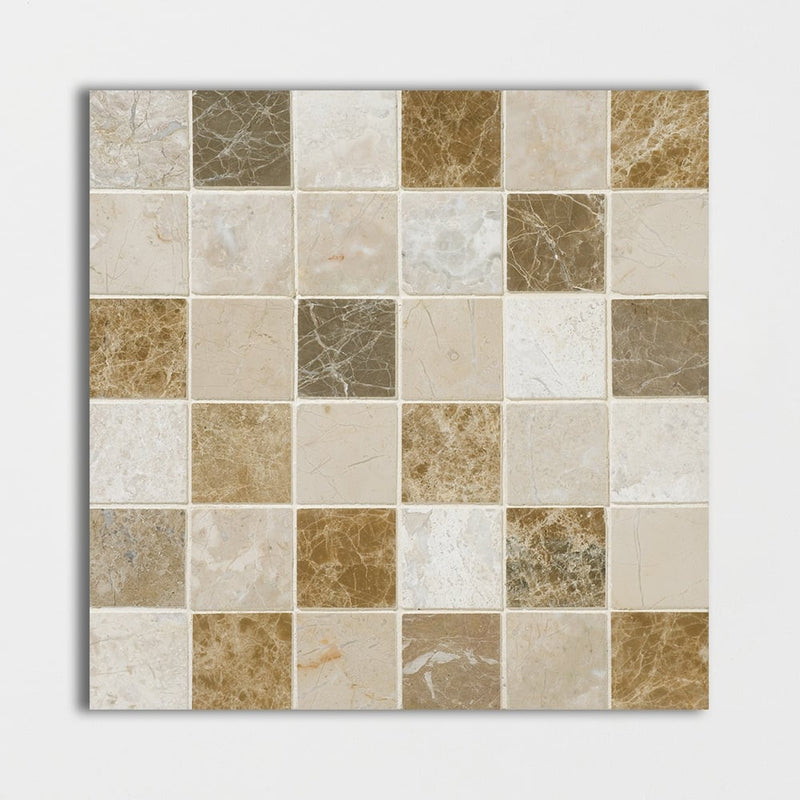 Geneve Polished 2x2 Marble Mosaics 12x12 Marble Polished 12x12 Mosaics