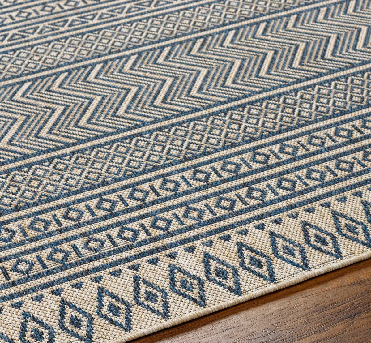 Madras Ink All Over Performance Outdoor Rug, photo 6 of 9