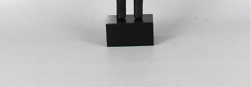 Modern Abstract Black Sculpture Statue for Contemporary Home Decor by House Of Avana