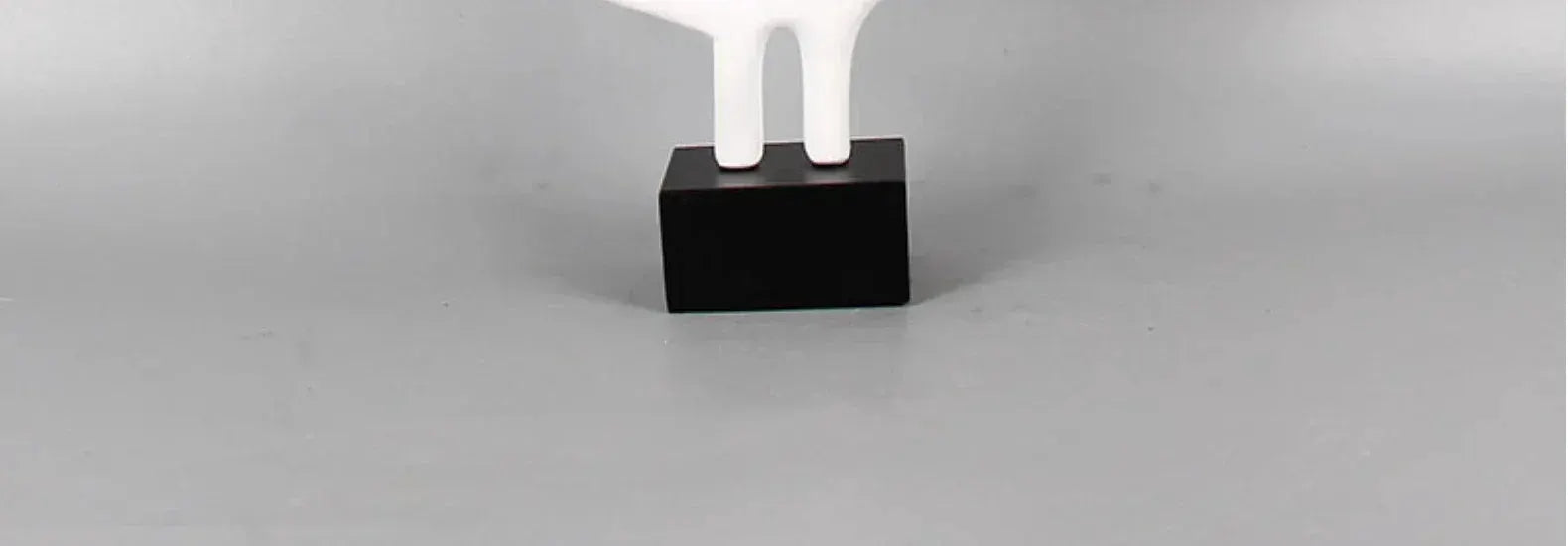 Modern Abstract Black Sculpture Statue for Contemporary Home Decor by House Of Avana