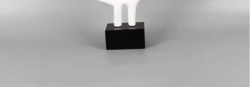 Modern Abstract Black Sculpture Statue for Contemporary Home Decor by House Of Avana