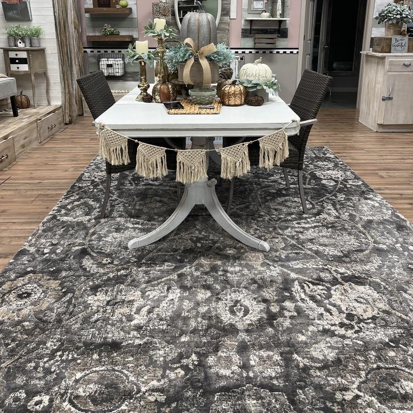 Georgiana Charcoal Area Rug by Boutique Rugs