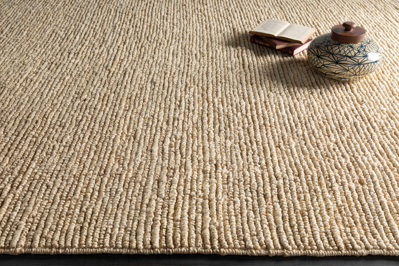 Glover Bleached Braided Jute Carpet by Boutique Rugs