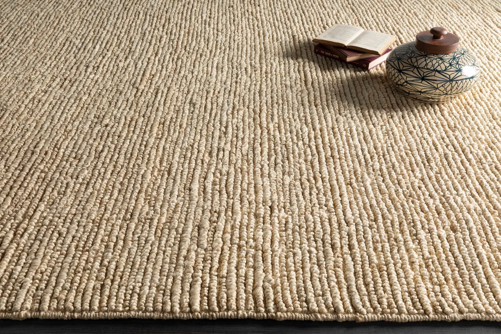 Glover Bleached Braided Jute Carpet by Boutique Rugs