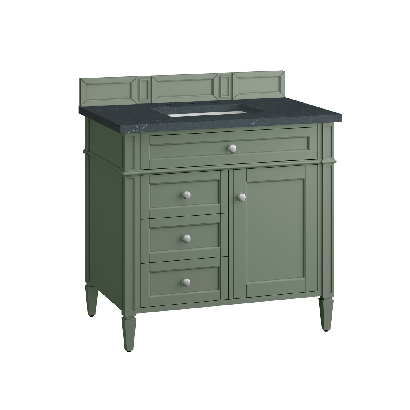 James Martin Brittany 36" Single Bathroom Vanity, Smokey Celadon, view 23