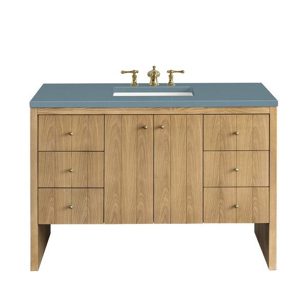 James Martin Hudson 48" Single Bathroom Vanity, Light Natural Oak