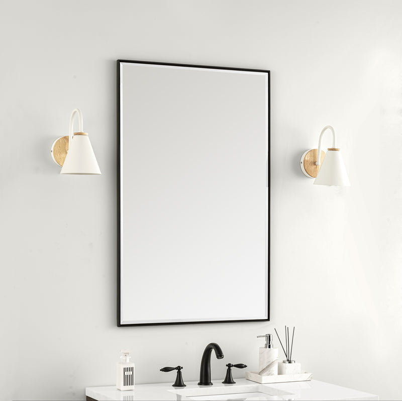 James Martin Rohe 26" Mirror, Matte Black, view 6