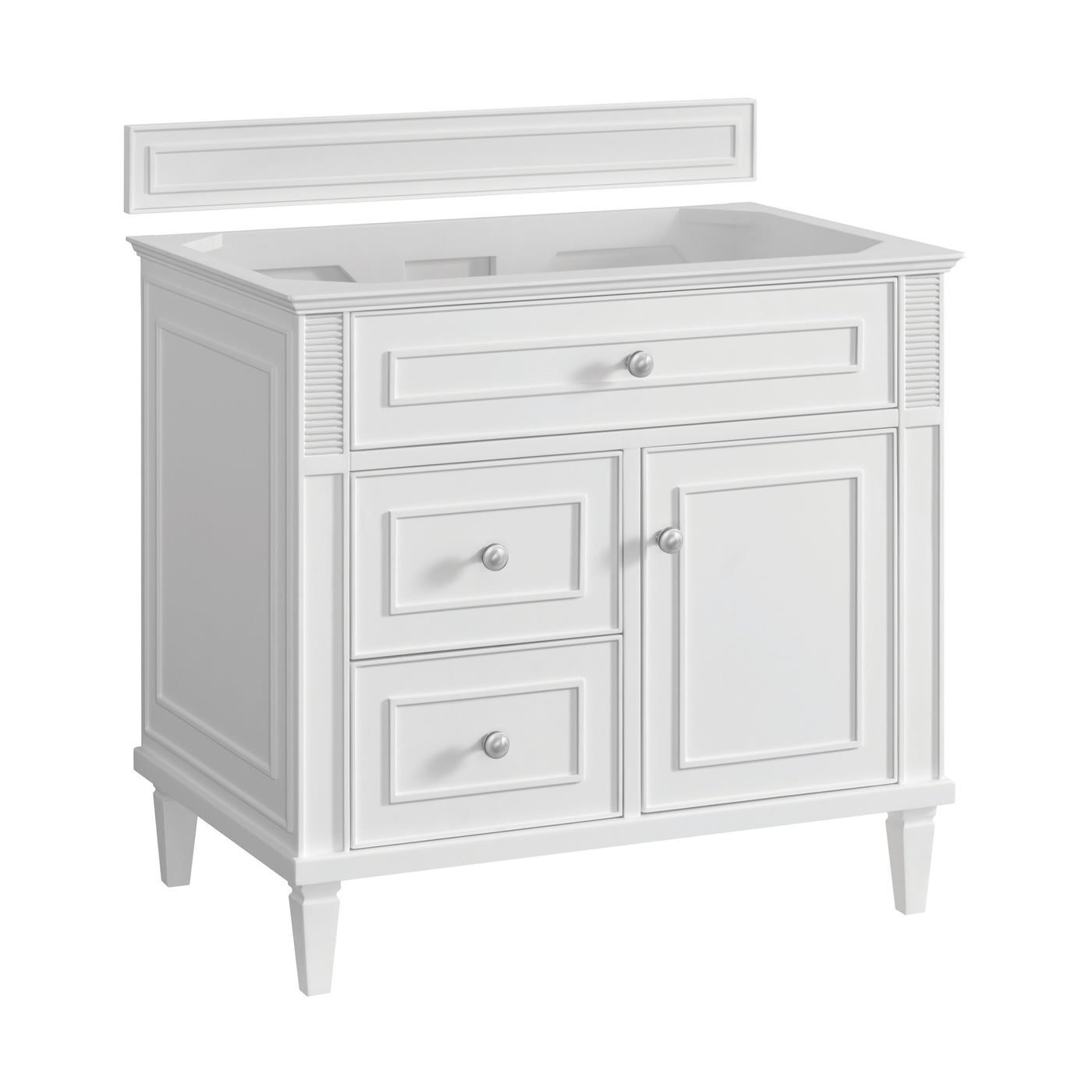 James Martin Lorelai 36" Single Bathroom Vanity, Bright White, view 14