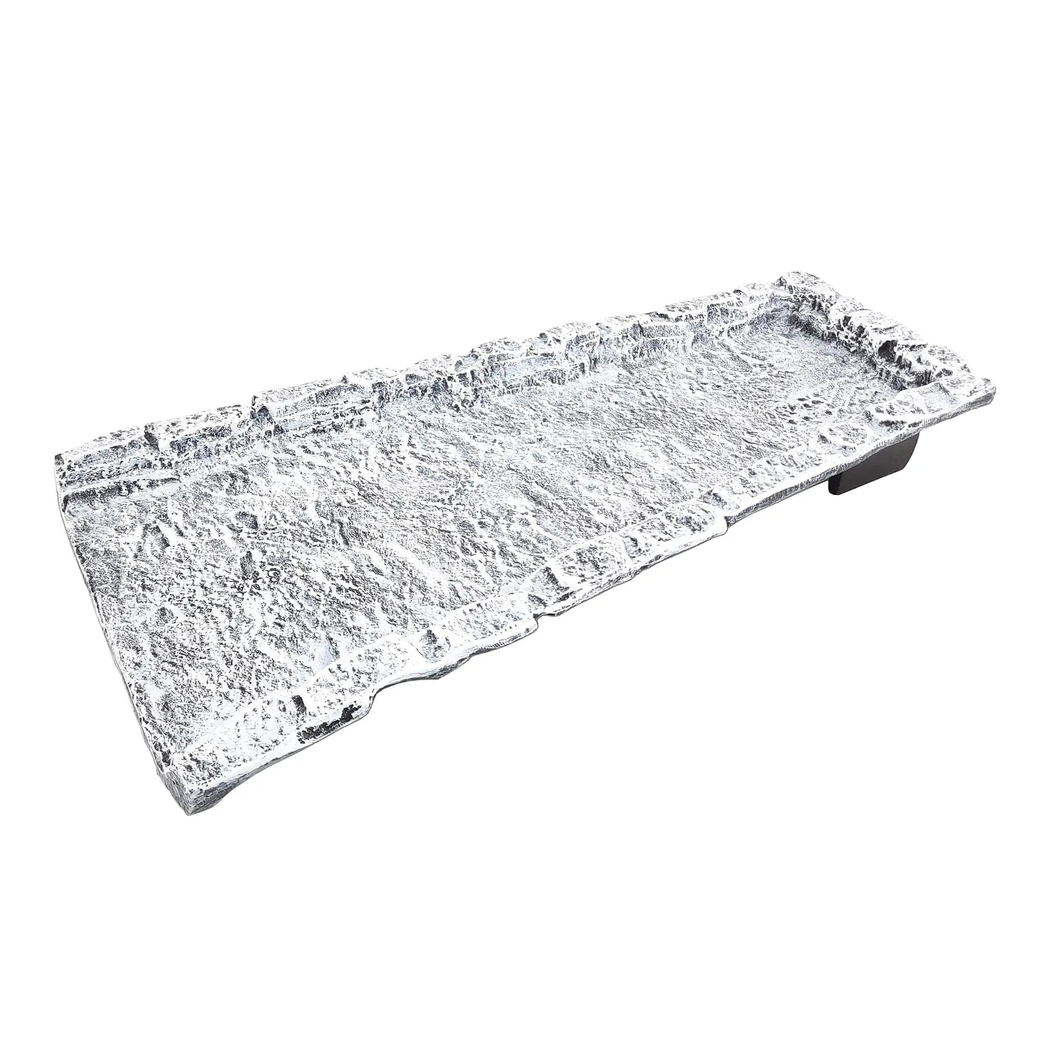 White Stone Rock 24-in Cast Aluminum Downspout Gutter Splash Block by Sharicks