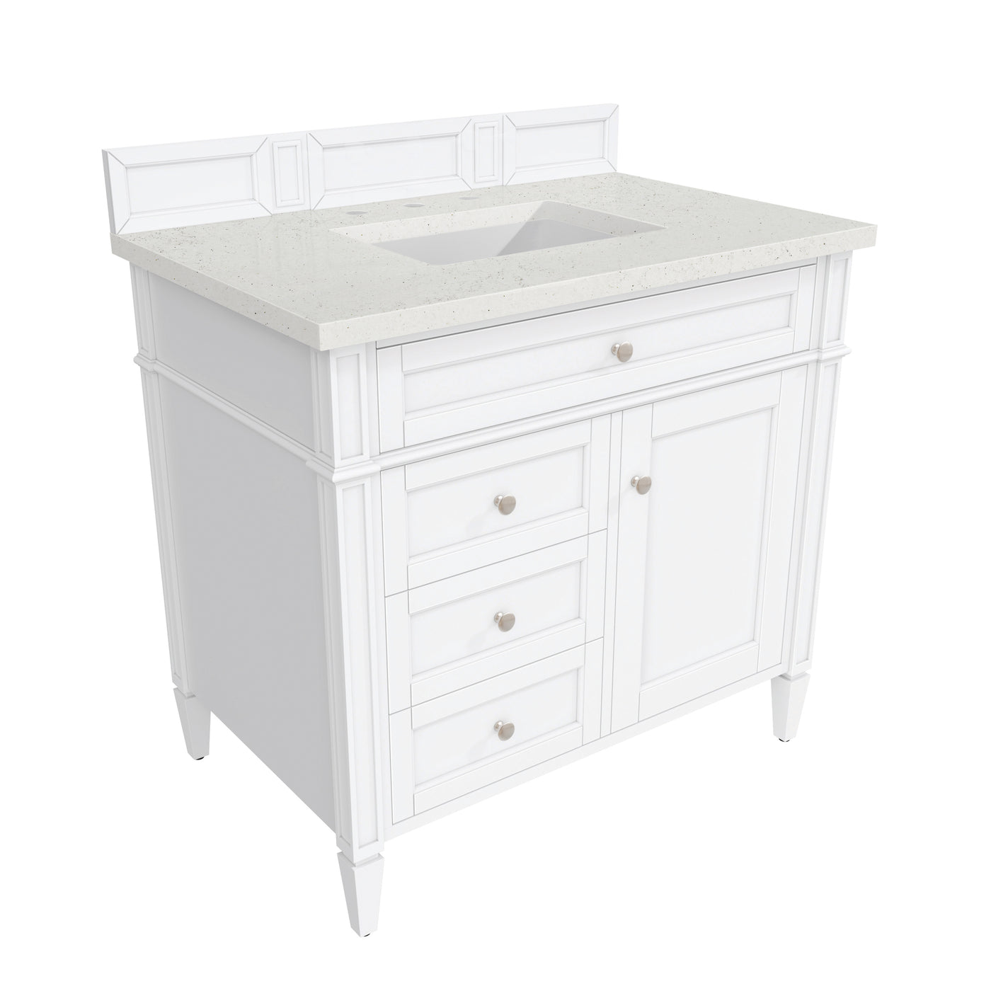 James Martin Brittany 36" Single Bathroom Vanity, Bright White, view 19
