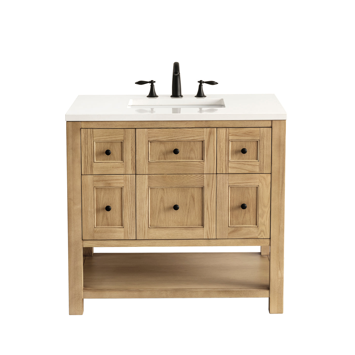 James Martin Breckenridge 36" Single Bathroom Vanity, Light Natural Oak, view 27