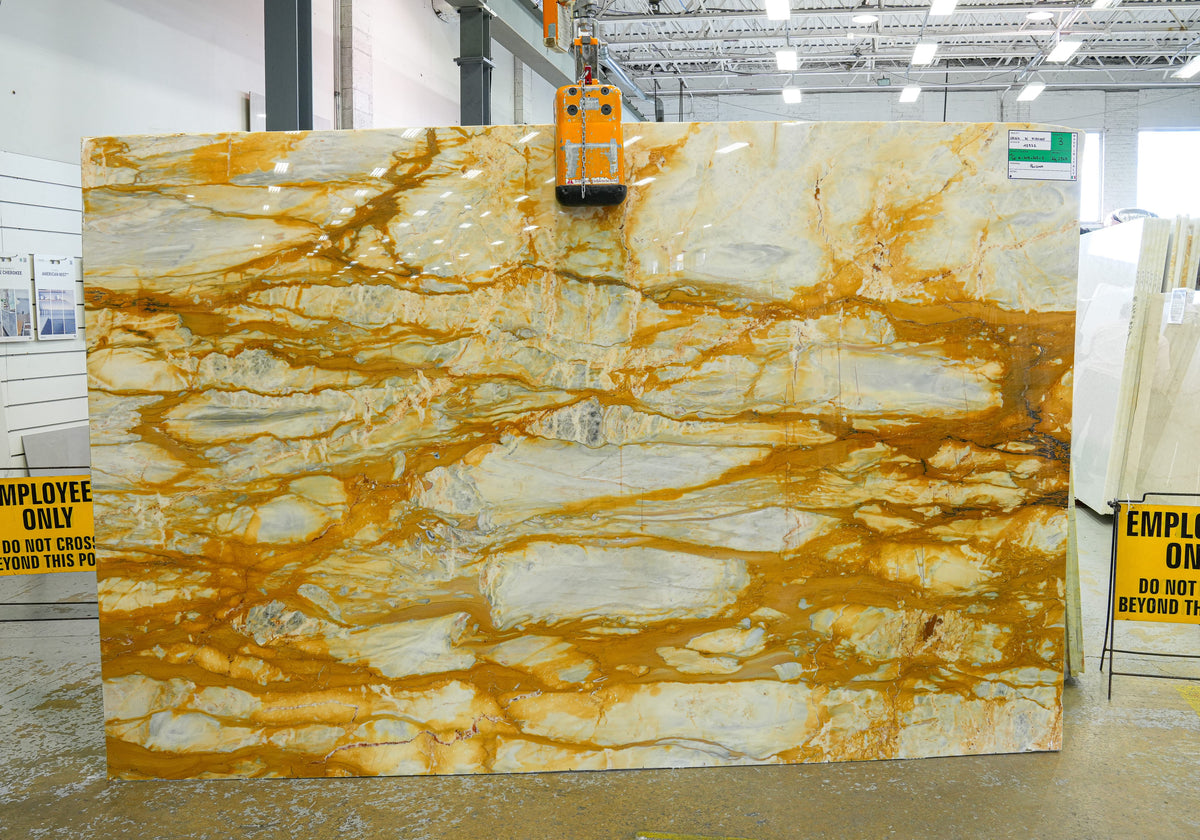Giallo Siena Polished Marble Slab Random batch 30965-1-6