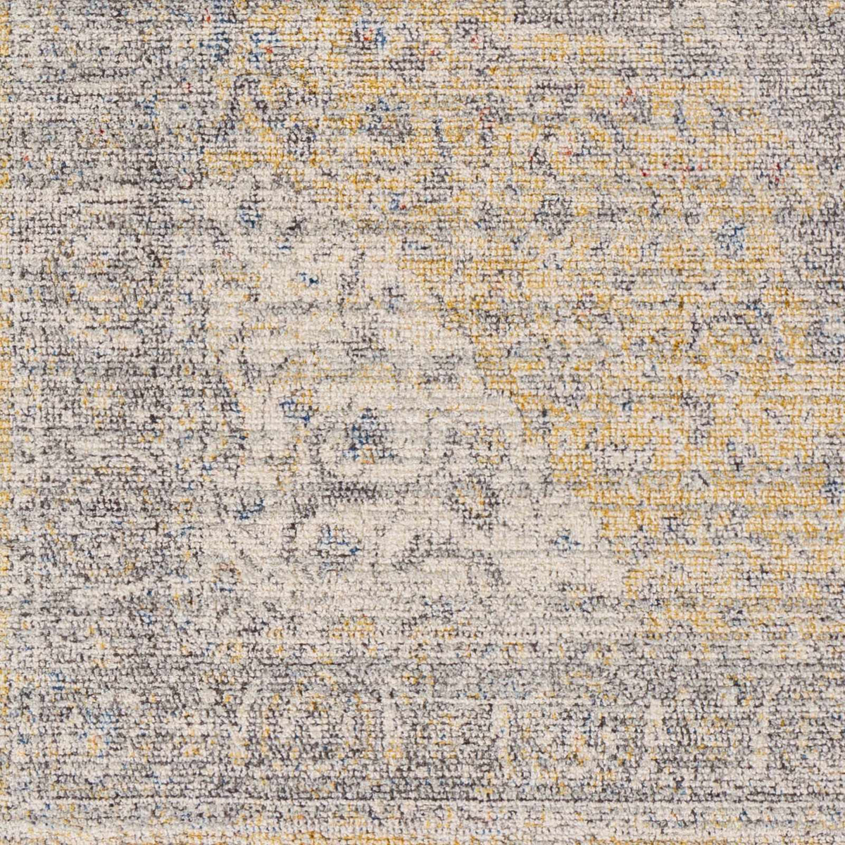 Misa Mustard & Gray Area Rug - Clearance, sample swatch