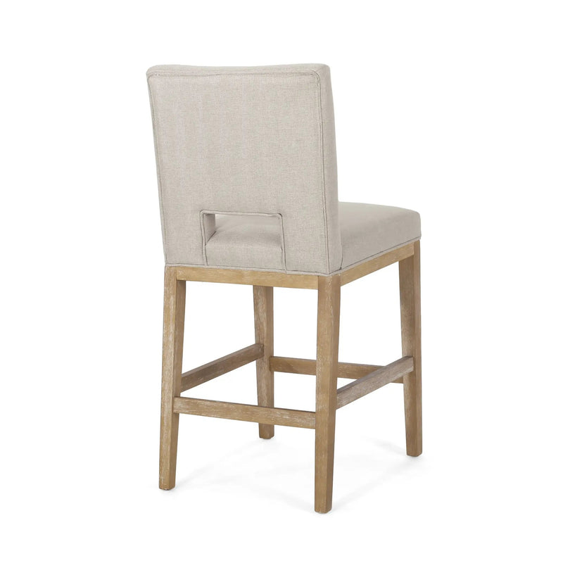 27 Inch Counter Stools, Set of 2, Fabric by HouseOfZazla