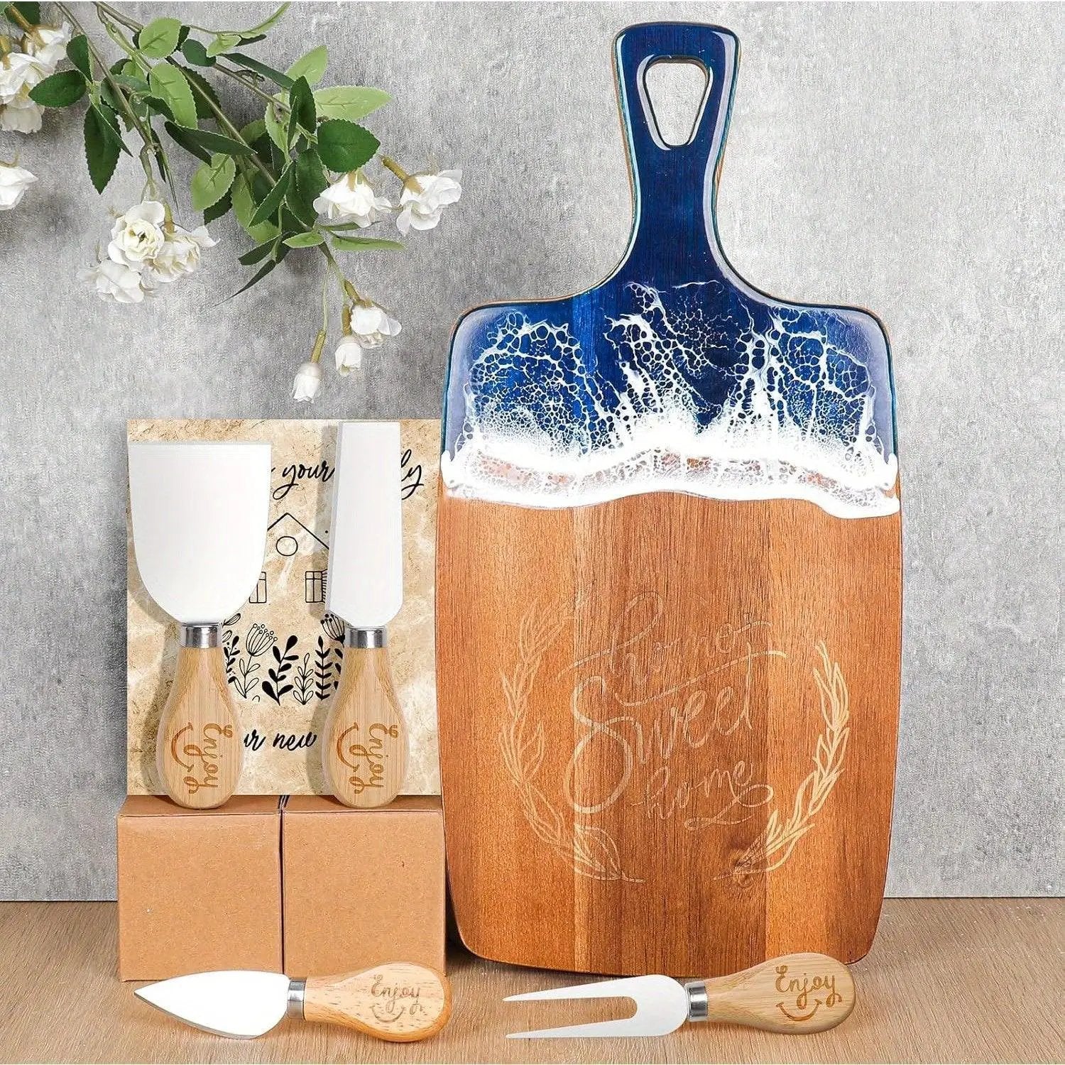 Gift Basket - Wicker Floral with Handles by House Of Avana