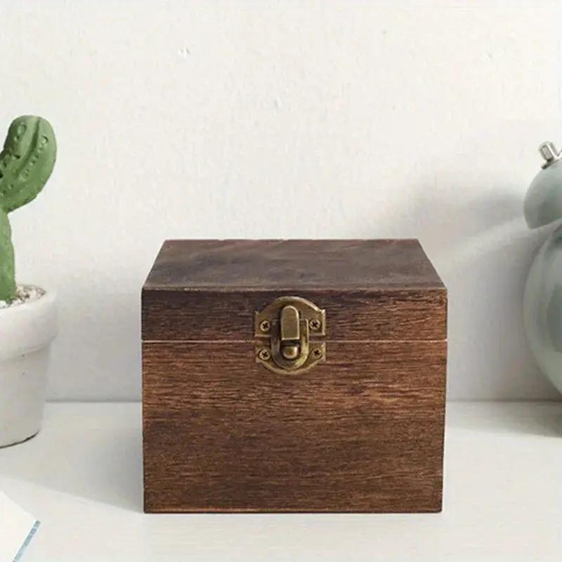 Gift Box - Vintage Wood Flip Lid by House Of Avana