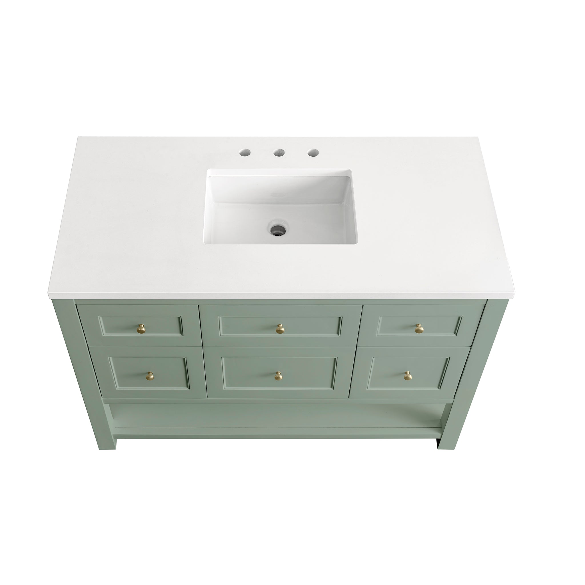 James Martin Breckenridge 48" Single Bathroom Vanity, Smokey Celadon, view 21
