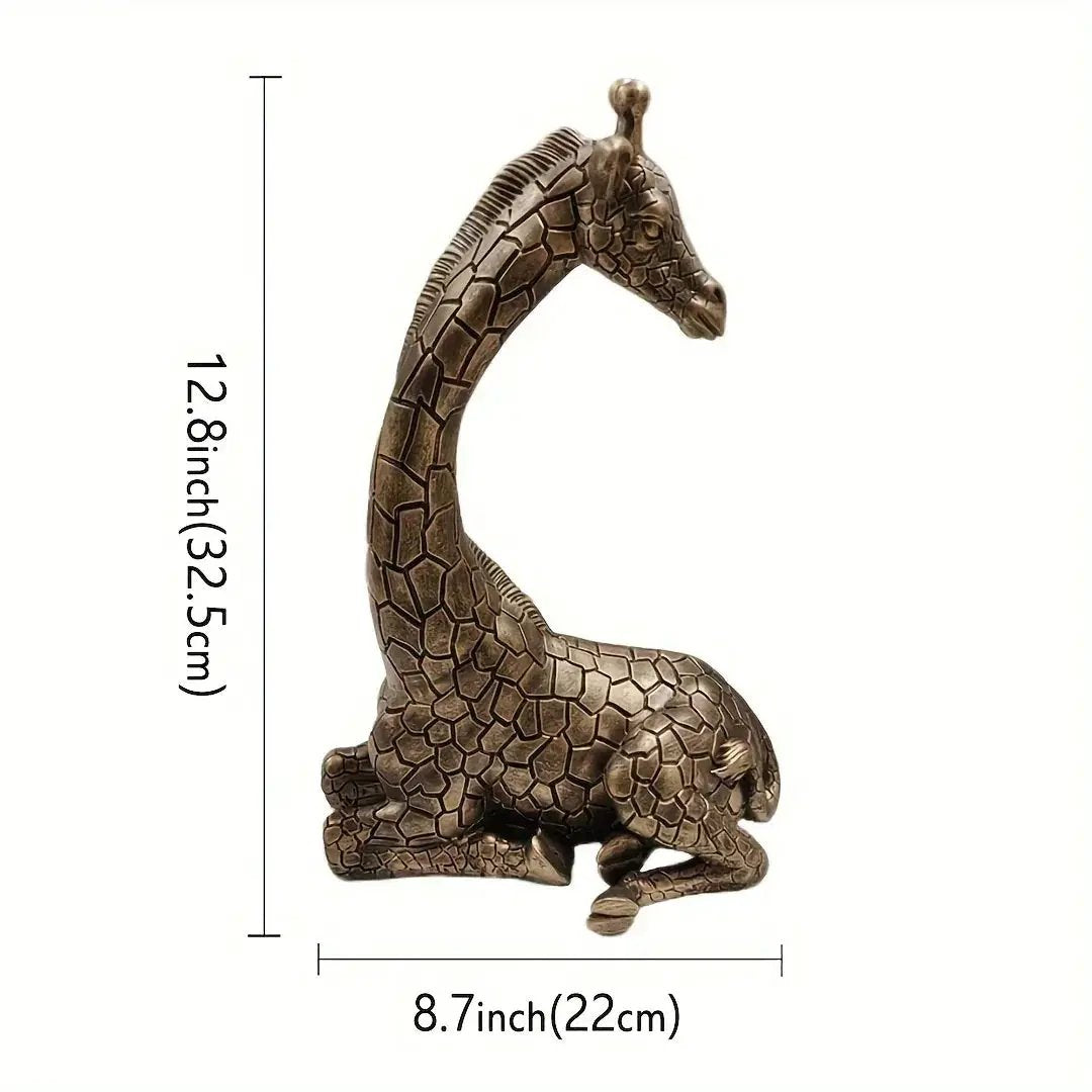 Giraffe Sculpture - Decorative Animal Figurine by House Of Avana
