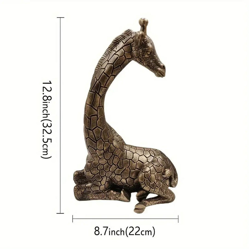 Giraffe Sculpture - Decorative Animal Figurine by House Of Avana