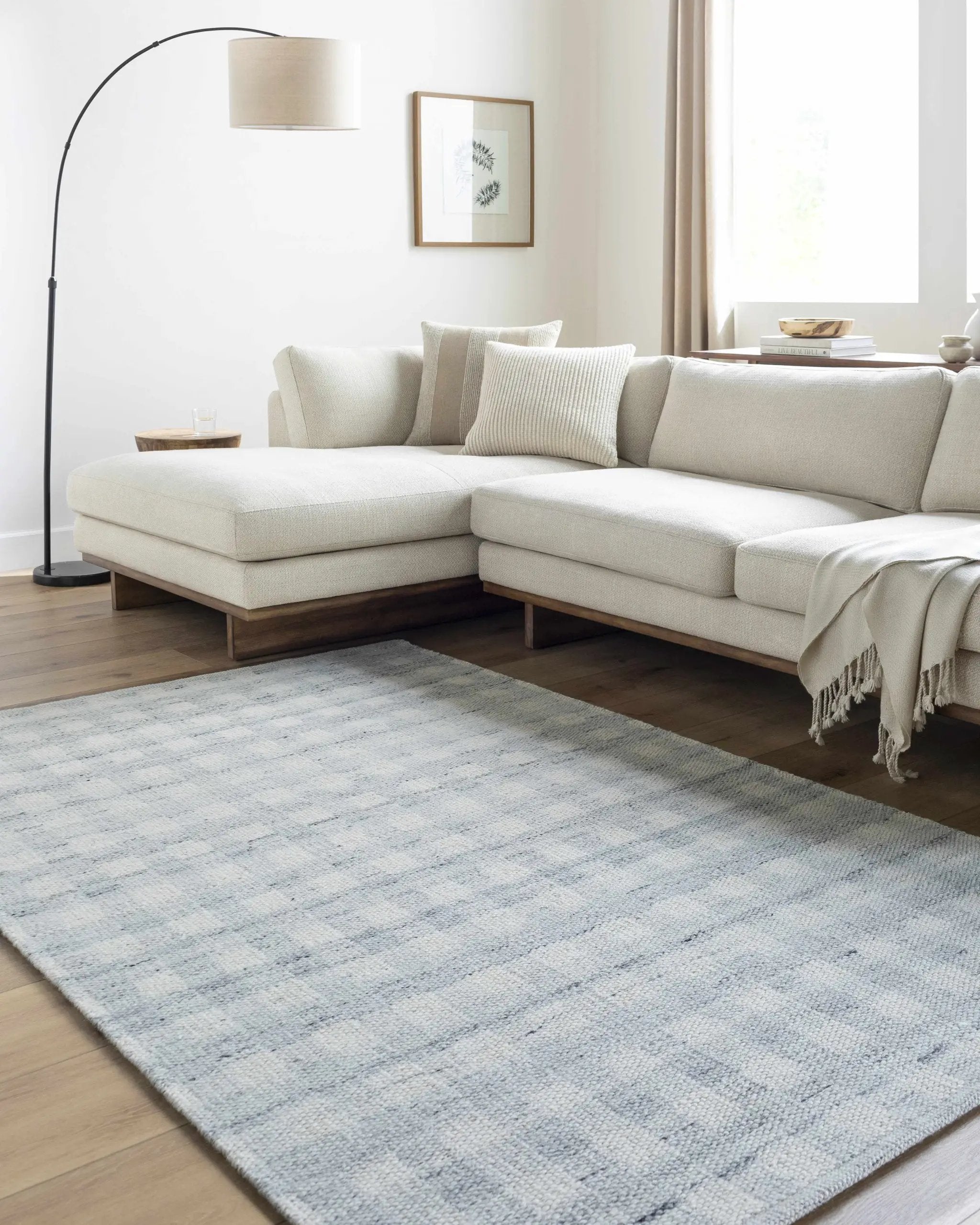 Garth Light Slate Area Rug by Boutique Rugs