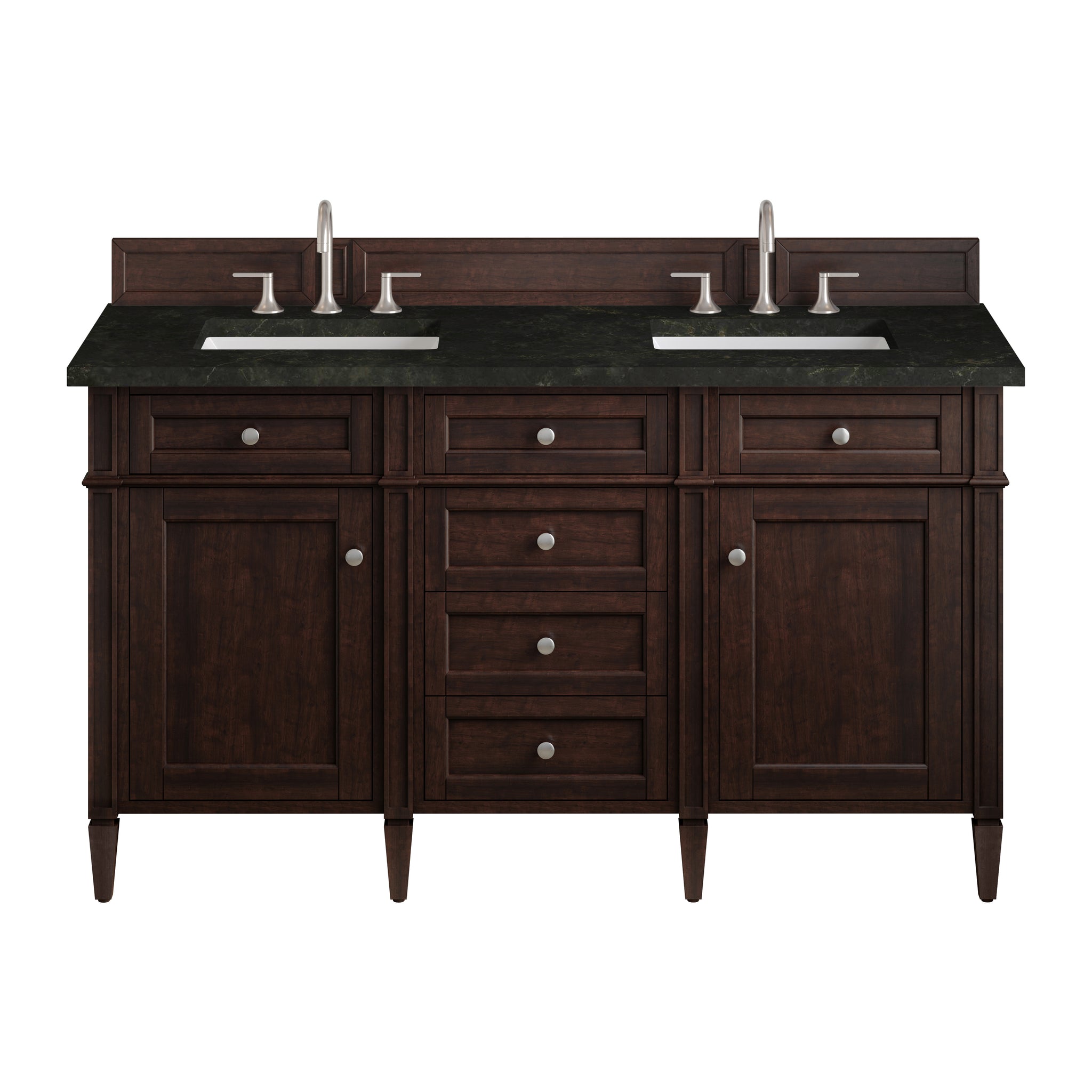 James Martin Brittany 60" Double Bathroom Vanity, Burnished Mahogany, view 38
