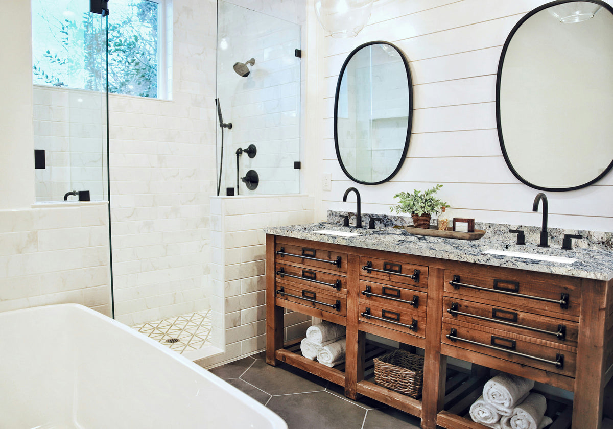 Glacier White Polished Granite Slab Random room scene