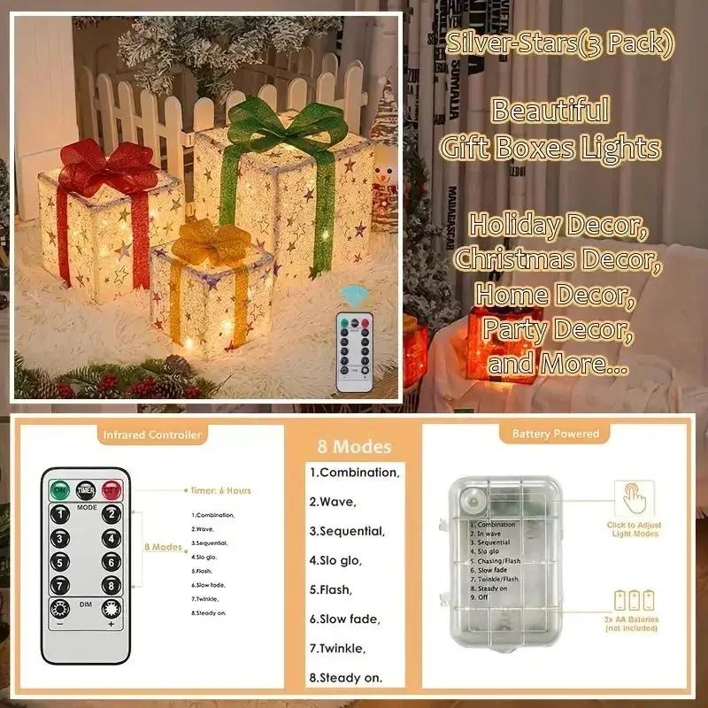 Glass Box Decoration with Warm Glowing Winter Tree Scene by House Of Avana