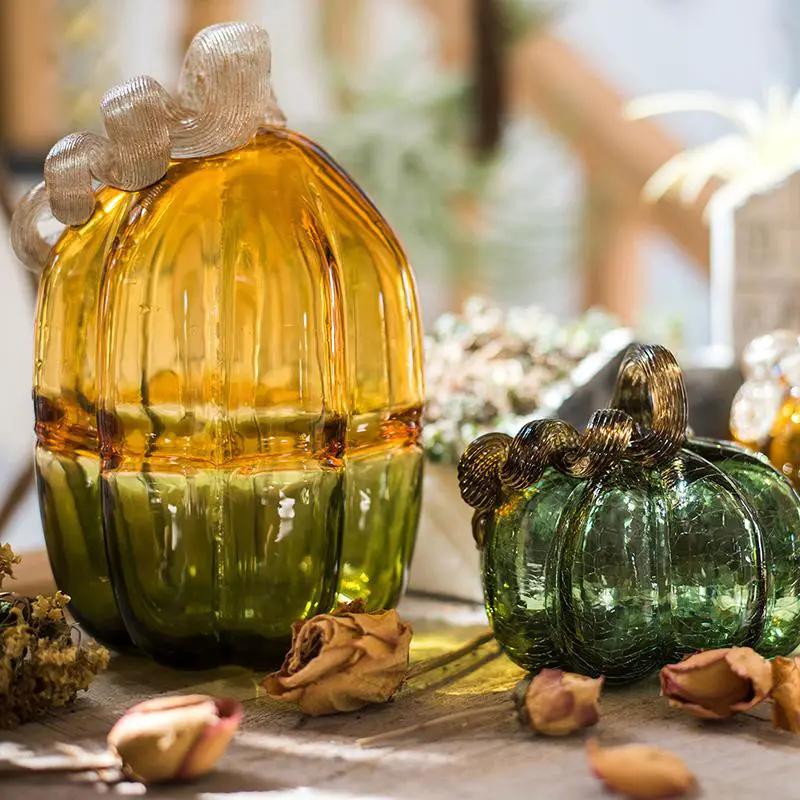 Glass Pumpkin Accents by RusticReach