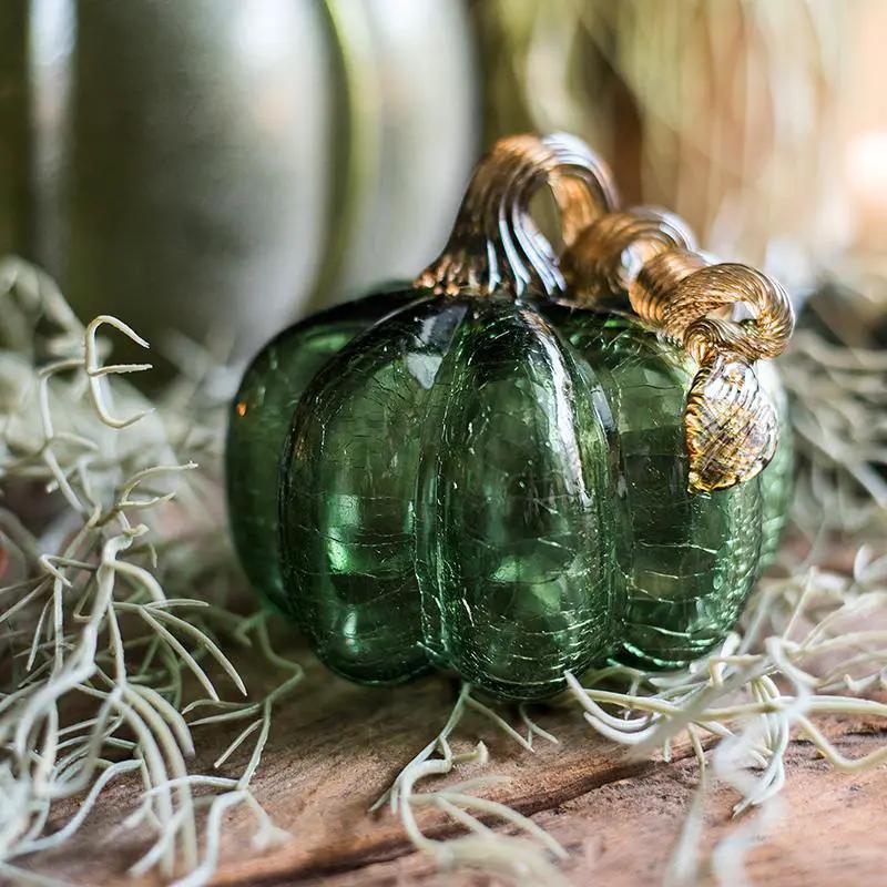 Glass Pumpkin Accents by RusticReach