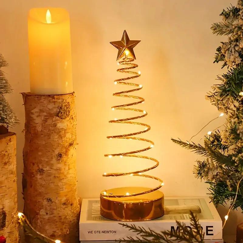 Glass Star Tree Topper with Warm White Twinkling Lights by House Of Avana