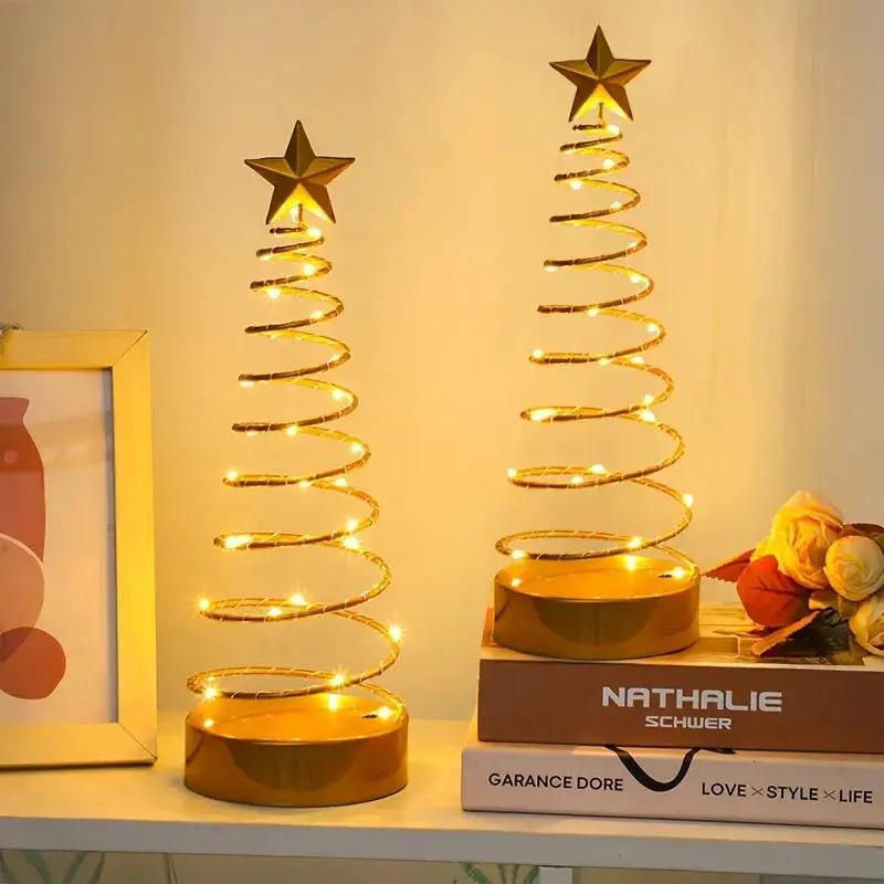 Glass Star Tree Topper with Warm White Twinkling Lights by House Of Avana