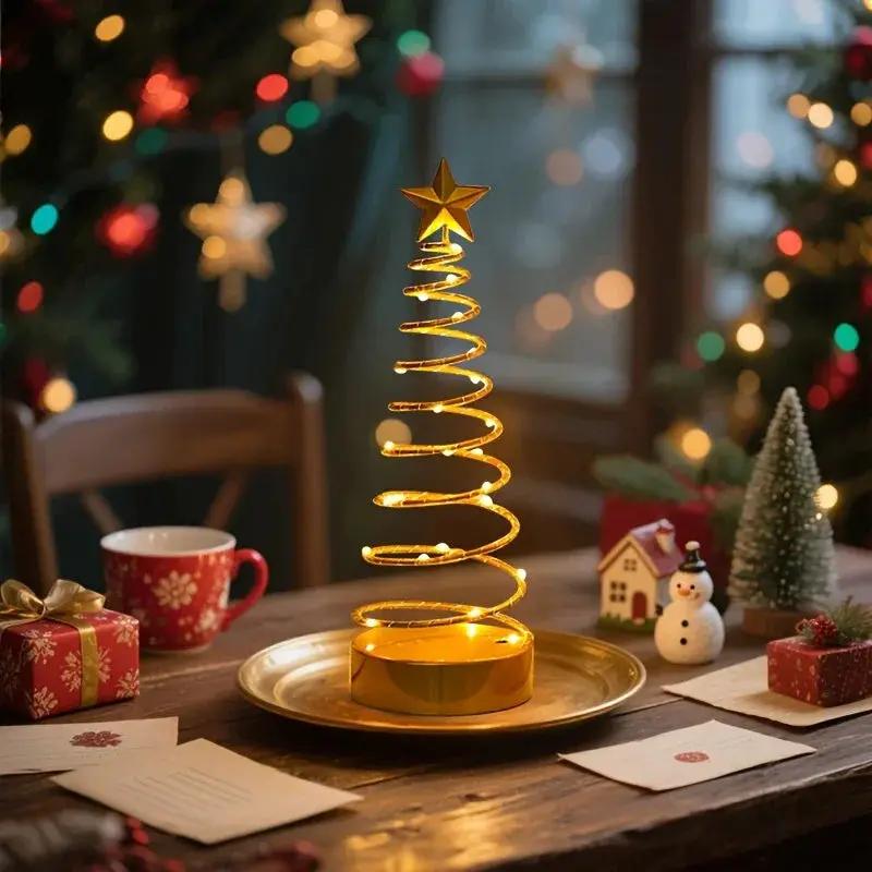 Glass Star Tree Topper with Warm White Twinkling Lights by House Of Avana