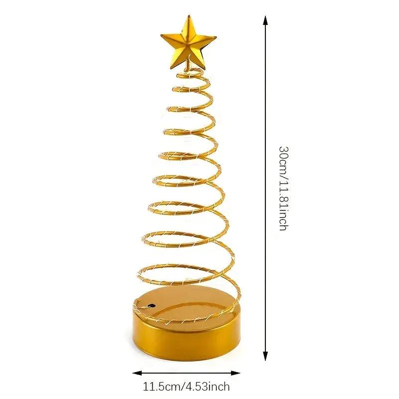 Glass Star Tree Topper with Warm White Twinkling Lights by House Of Avana