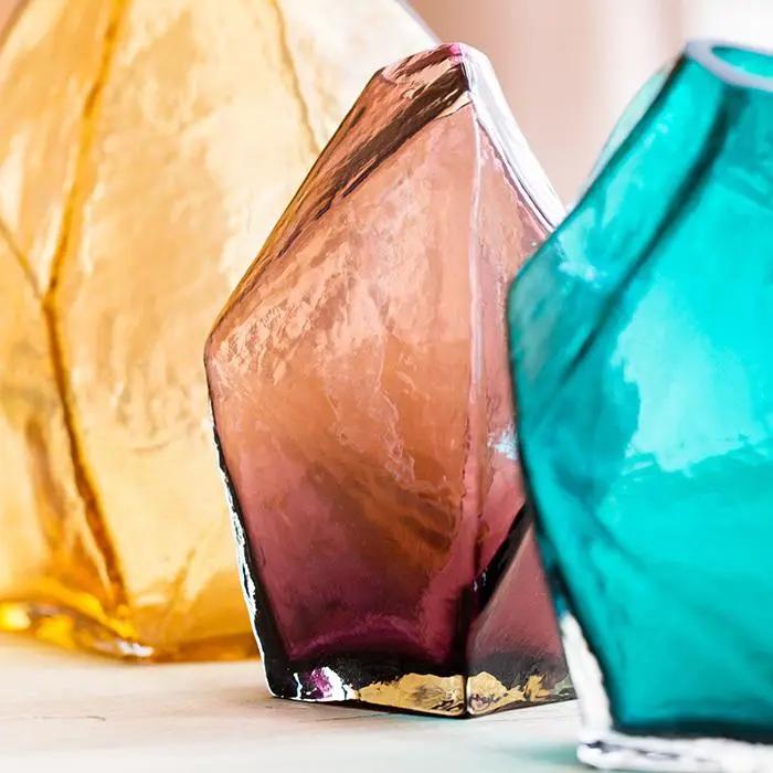 Glass Vase Hand Blown Glass Vase in Various Colors by RusticReach