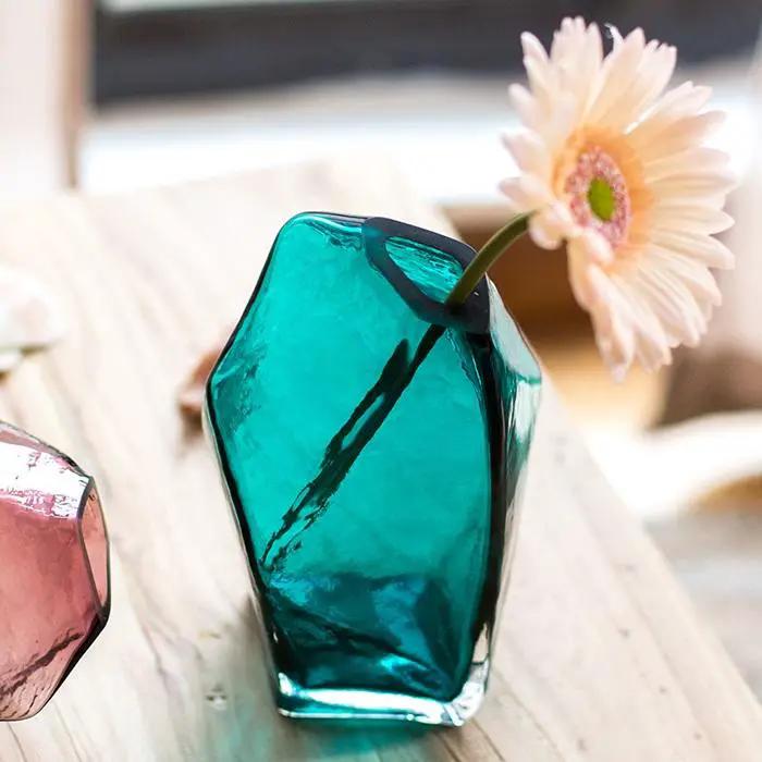 Glass Vase Hand Blown Glass Vase in Various Colors by RusticReach