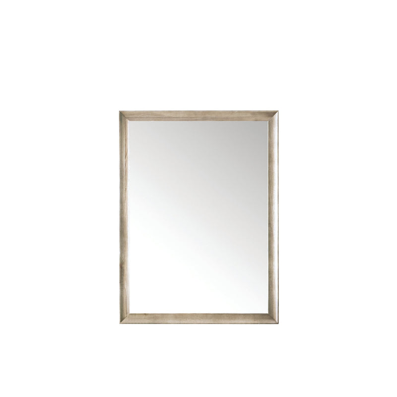 James Martin Glenbrooke 30" Mirror, Whitewashed Oak