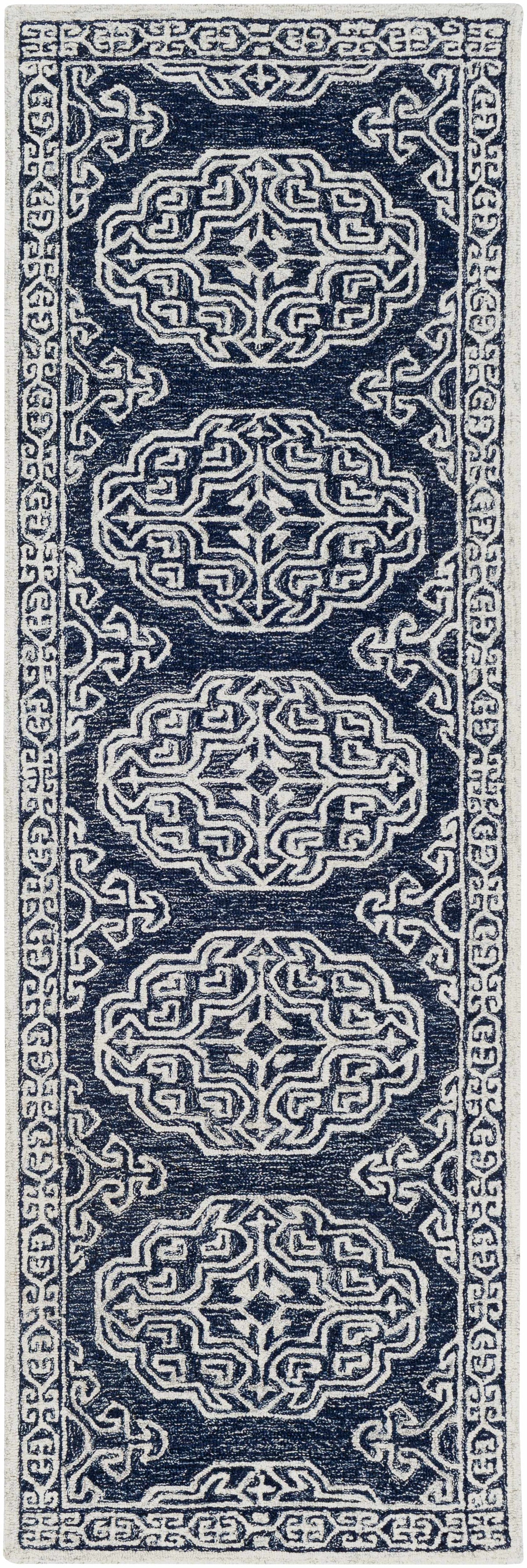 Glenoma Blue Regency Wool Rug, photo 4 of 13