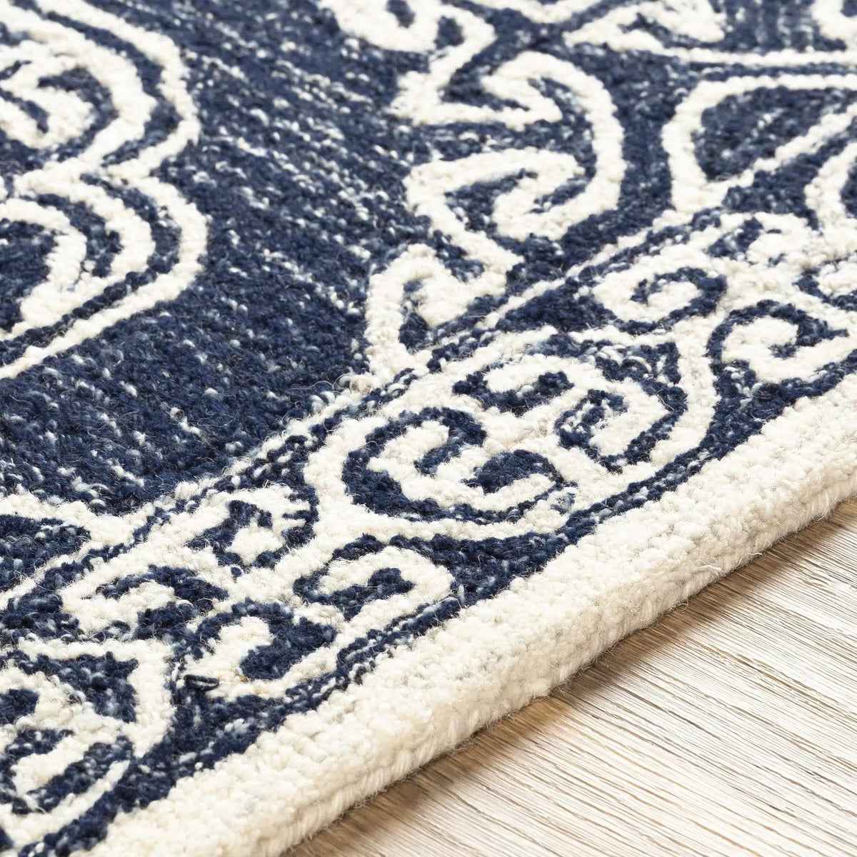 Glenoma Blue Regency Wool Rug, photo 7 of 13