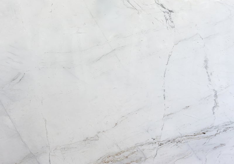Glorious White Polished Marble Slab Random 3/4